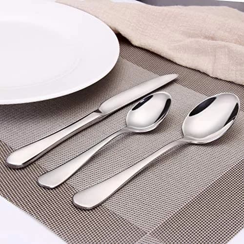 SHARECOOK 20-Piece Stainless Steel Flatware Set | Service for 4, Dishwasher Safe, Polished Finish thumbnail 6