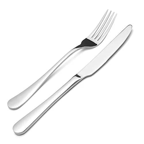 SHARECOOK 20-Piece Stainless Steel Flatware Set | Service for 4, Dishwasher Safe, Polished Finish thumbnail 3
