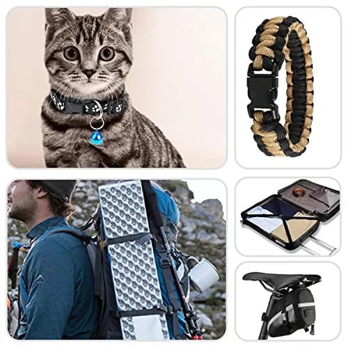 CooBigo Assorted 3/8" Curve Contoured Side Release Buckles (50-Pack, Plastic POM) | Ideal for Paracord Crafts & Pet Collars thumbnail 9