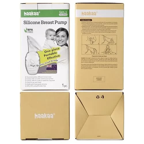 haakaa Manual Breast Pump for Breastfeeding 4oz/100ml | Award-Winning Silicone Design, Portable & Easy to Clean thumbnail 9