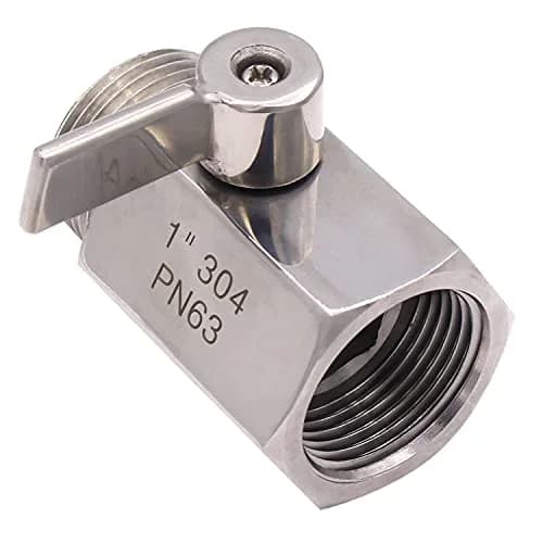 DERNORD 1 inch Stainless Mini Ball Valve NPT Female x Male Thread SUS304 | Corrosion-Resistant, 1/4 Turn Shut-Off, Suitable for Water, Air & Gas thumbnail 5