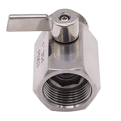 DERNORD 1 inch Stainless Mini Ball Valve NPT Female x Male Thread SUS304 | Corrosion-Resistant, 1/4 Turn Shut-Off, Suitable for Water, Air & Gas thumbnail 2