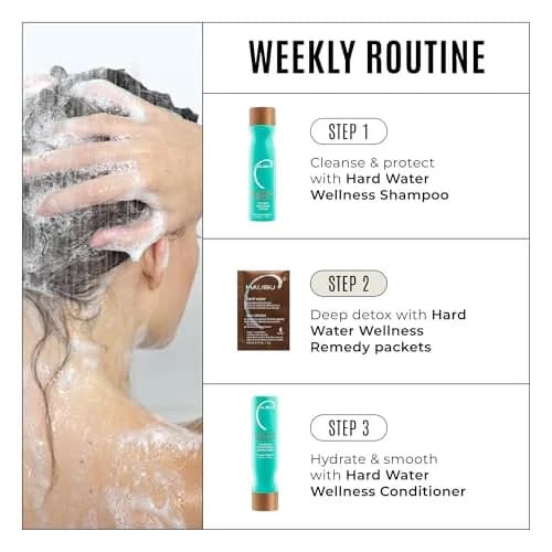 Malibu C Hard Water Wellness Remedy 12 Pack | Vitamin C Deep-Cleaning Hair Treatment for Mineral Deposits thumbnail 6