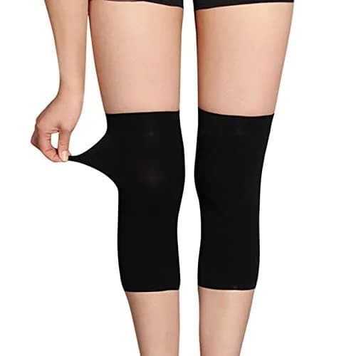 JUMISEE Cotton Knee Sleeves for Support & Pain Relief | Breathable Compression for Running & Arthritis (Large) thumbnail 3