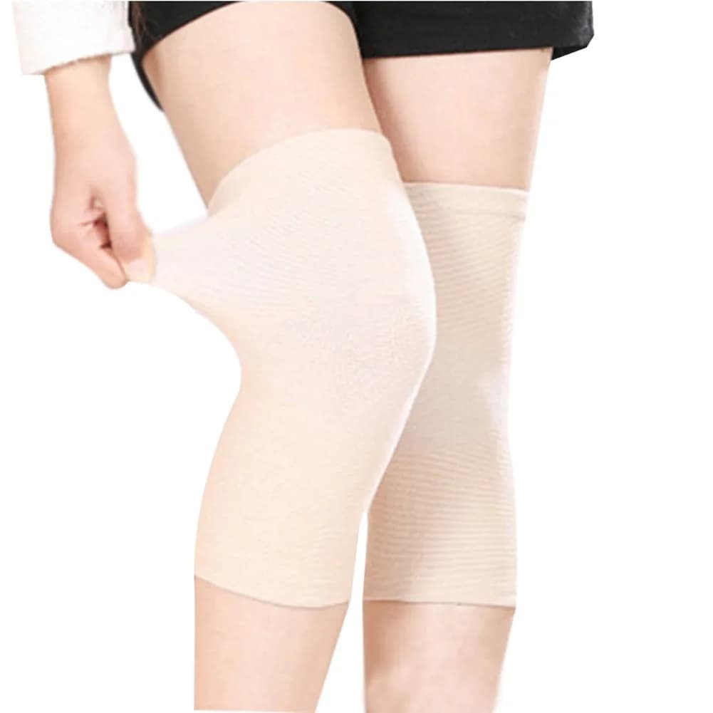 JUMISEE Cotton Knee Sleeves for Knee Support, Circulation & Pain Relief | Breathable Sport Compression (Large) - main product image