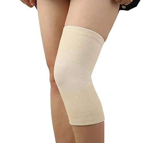 JUMISEE Cotton Knee Sleeves for Knee Support, Circulation & Pain Relief | Breathable Sport Compression (Large) thumbnail 2