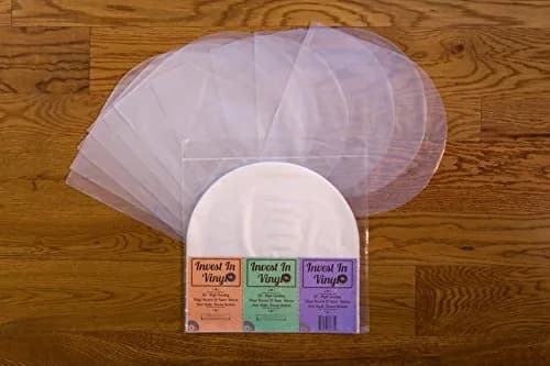 Invest In Vinyl Anti Static Round Bottom LP Inner Sleeves 12" (50 Pack) | Protects Vinyl from Scratches & Dust thumbnail 2
