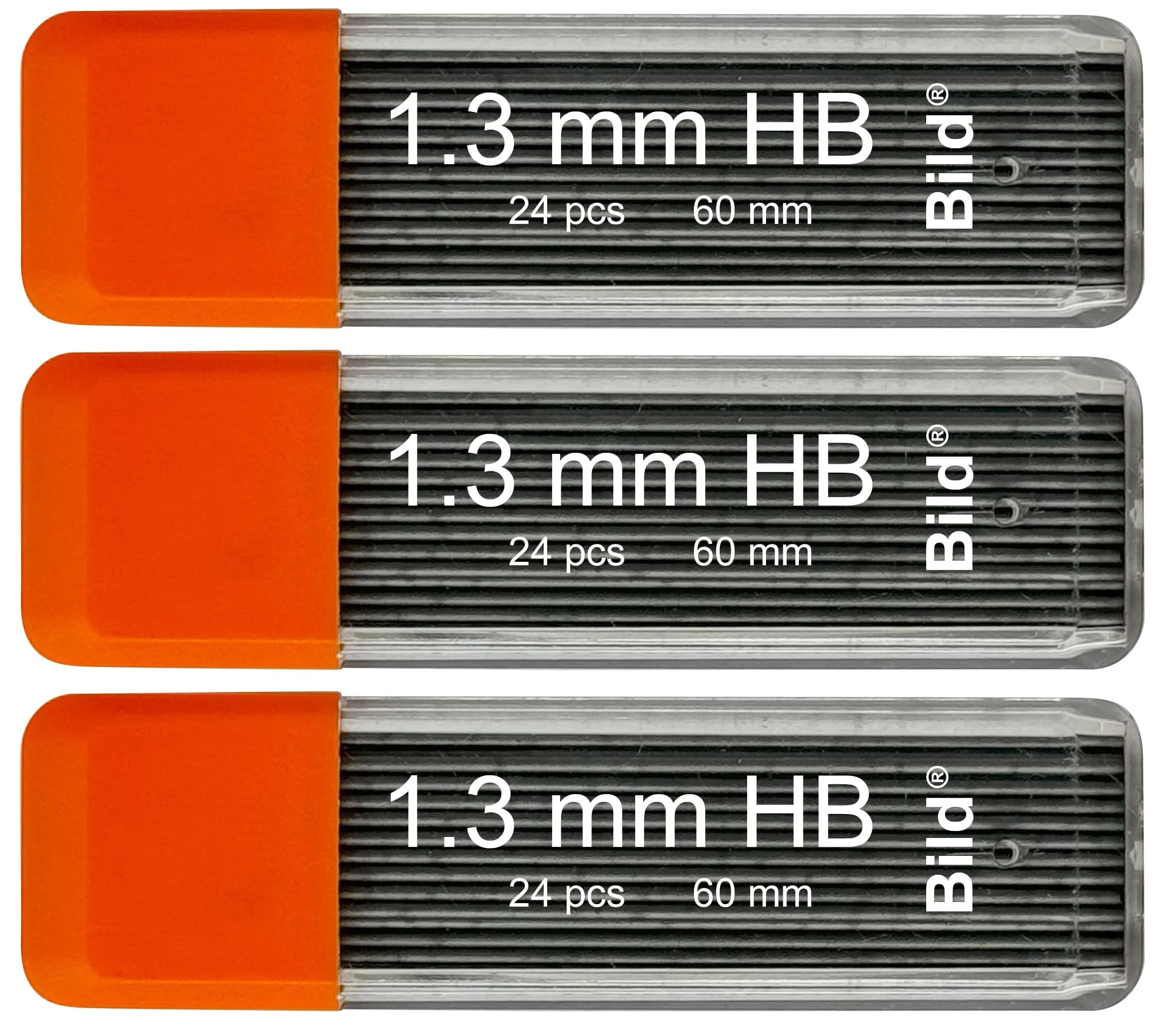 Bild Premium Mechanical Pencil Lead Refills (HB, 0.5 mm) | Smooth Dark Line, Break-Resistant — Black