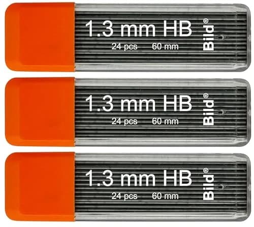 Bild Premium Mechanical Pencil Lead Refills (HB, 1.3 mm) | Smooth Dark Line, Durable, 72 Refills thumbnail 1