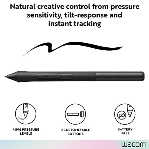 Wacom Intuos Pen LP1100K | 4K Pressure-Sensitive Stylus for Wacom Intuos Small & Medium Tablets thumbnail 3