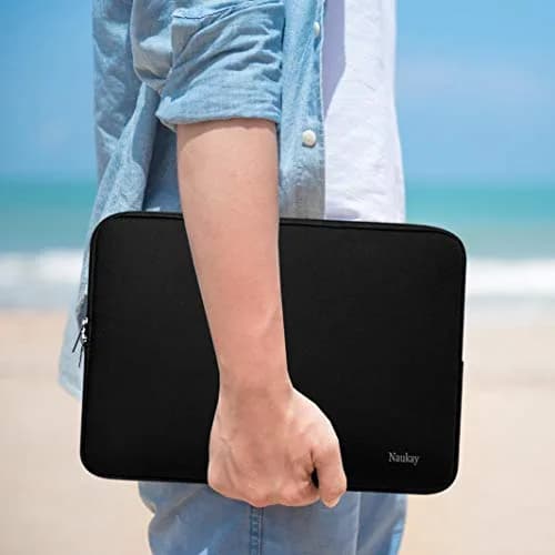 Naukay 13.3-inch Laptop Sleeve Case | Water-Resistant Neoprene Portable Computer Sleeve Cover thumbnail 6