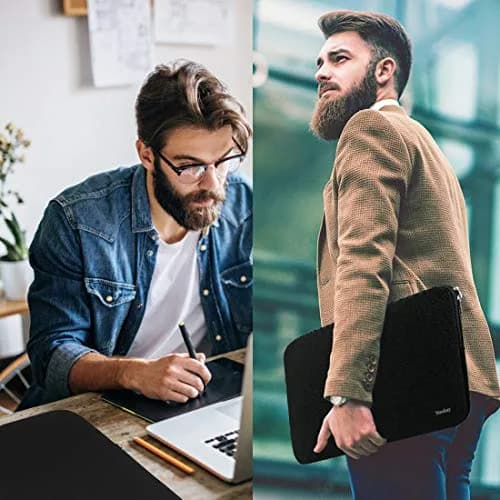 Naukay 13.3-inch Laptop Sleeve Case | Water-Resistant Neoprene Portable Computer Sleeve Cover thumbnail 7