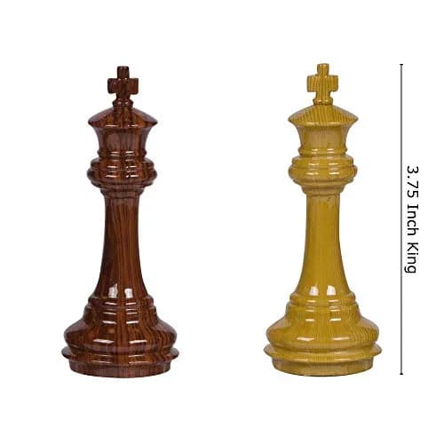 Best Chess Set Weighted Chess Pieces with 3.75 Inch King & Extra Queens | Classic Staunton Design, No Board thumbnail 3