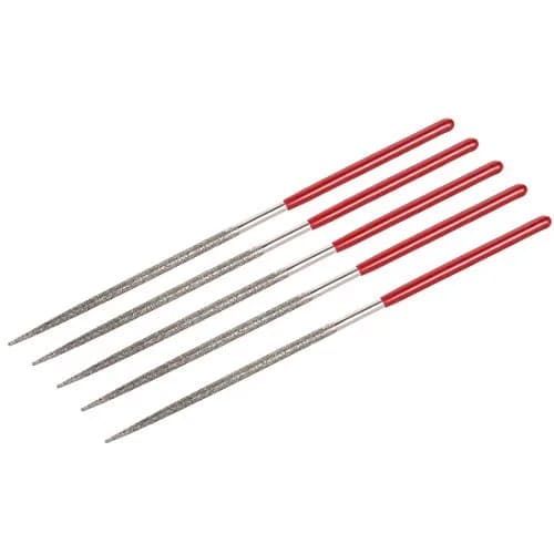uxcell Round Diamond Needle Files 100mm (4-inch) 150 Grit, 5-Piece Set | Precision Grinding & Polishing for Metal, Glass, Wood, Stone thumbnail 1