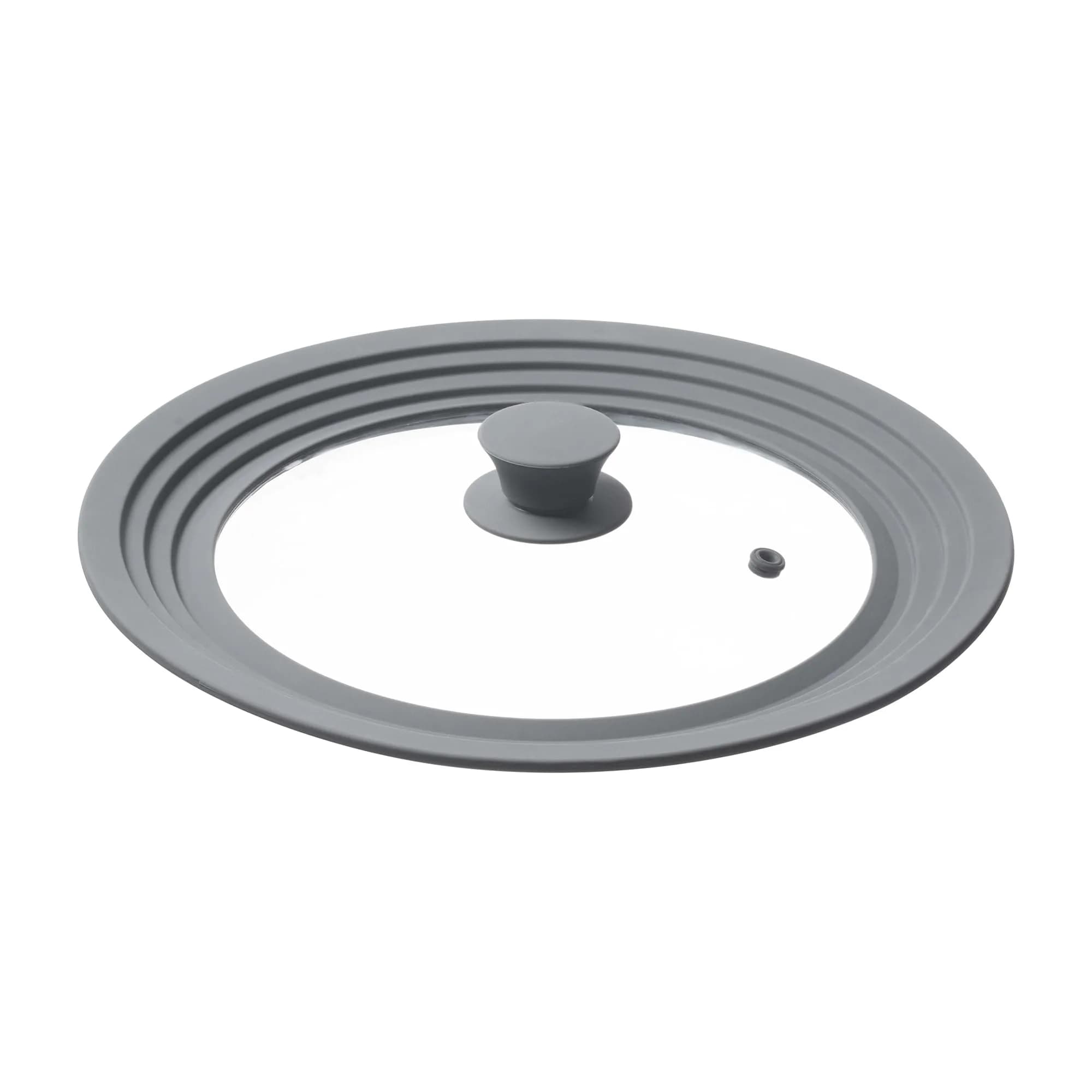 HIC Harold Import Co. Universal Pot Lid Microwave Cover 11 inches | Tempered Glass & Silicone, Fits 8.5-11.5 inch Bowls & Pots - main product image