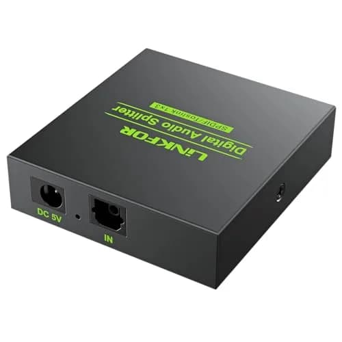 LiNKFOR Digital Optical Audio 1x3 Splitter | Supports 5.1CH Dolby-AC3 DTS, Aluminum Alloy, 40m Optical Fiber thumbnail 8
