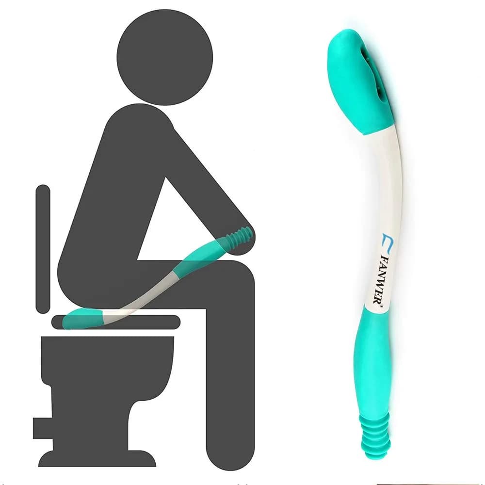 Fanwer Long Reach Comfort Wipe Toilet Aid | Extends Reach Over 15 Inches for Wiping - main product image