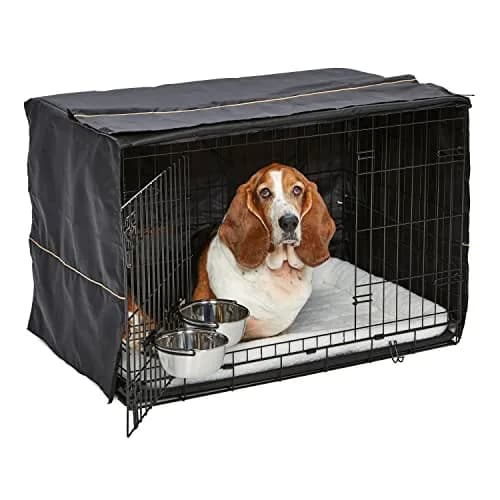 MidWest iCrate Starter Kit 36-inch Dog Crate Bundle for Medium to Large Breeds | All-in-One Pet Care Set thumbnail 1