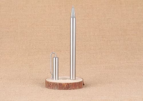 EKLOEN Ballpoint Stainless Steel Silver Pen, Fine Point, Black Ink | Elegant & Durable thumbnail 5