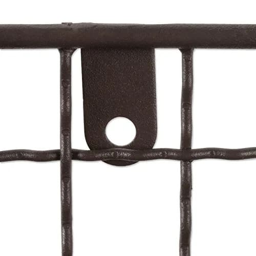 DII Rustic Metal Towel Bar with Storage Basket 26.3cm (10.3" Overall Height) | Wall Mounted for Small Bathrooms thumbnail 3