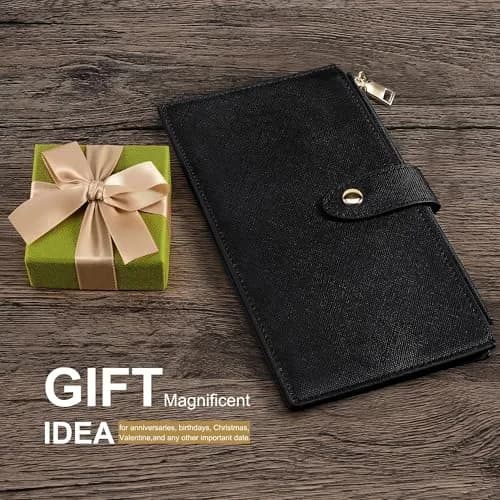 Travelambo RFID Wallet Women Large Size Bifold 8in | RFID Blocking & Large Capacity thumbnail 7