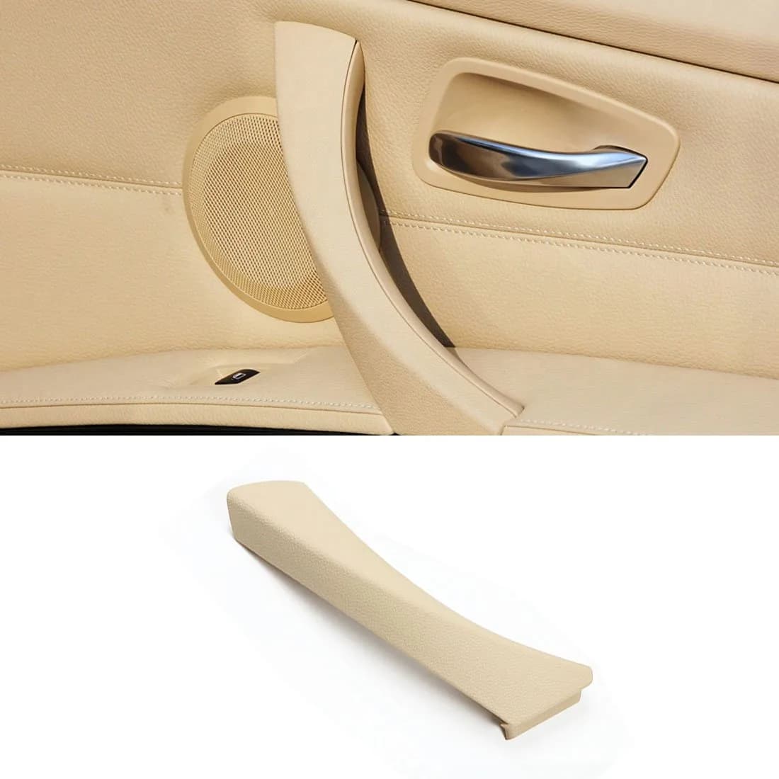Jaronx Left Side Door Handle Outer Cover for BMW 3 Series E90/E91 | Beige, OEM Fit, Durable — Right / Outer Cover