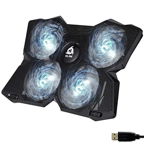 KLIM Wind Laptop Cooling Pad White 40.1cm x 27.2cm x 3.1cm (15.8" x 10.7" x 1.2") | Powerful Cooling for Laptops Up to 19" thumbnail 1