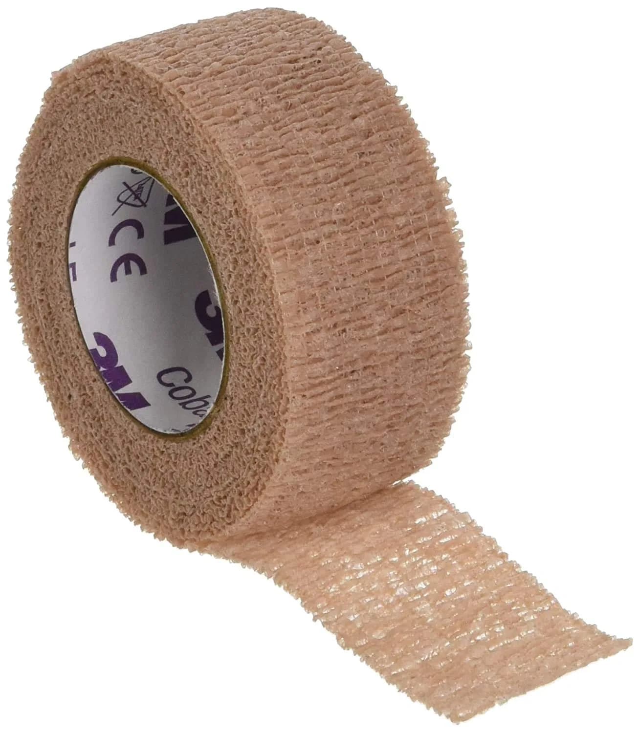 3M Coban Self-Adherent Wrap 1" x 5yds Tan (Pack of 5) | Sticks to Itself for Secure Bandaging - main product image