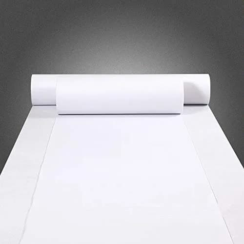 HUAHOO White Aisle Runner 731.5 cm (24 Inch) x 1524 cm (50 Feet) | Wedding Ceremony Decor thumbnail 1