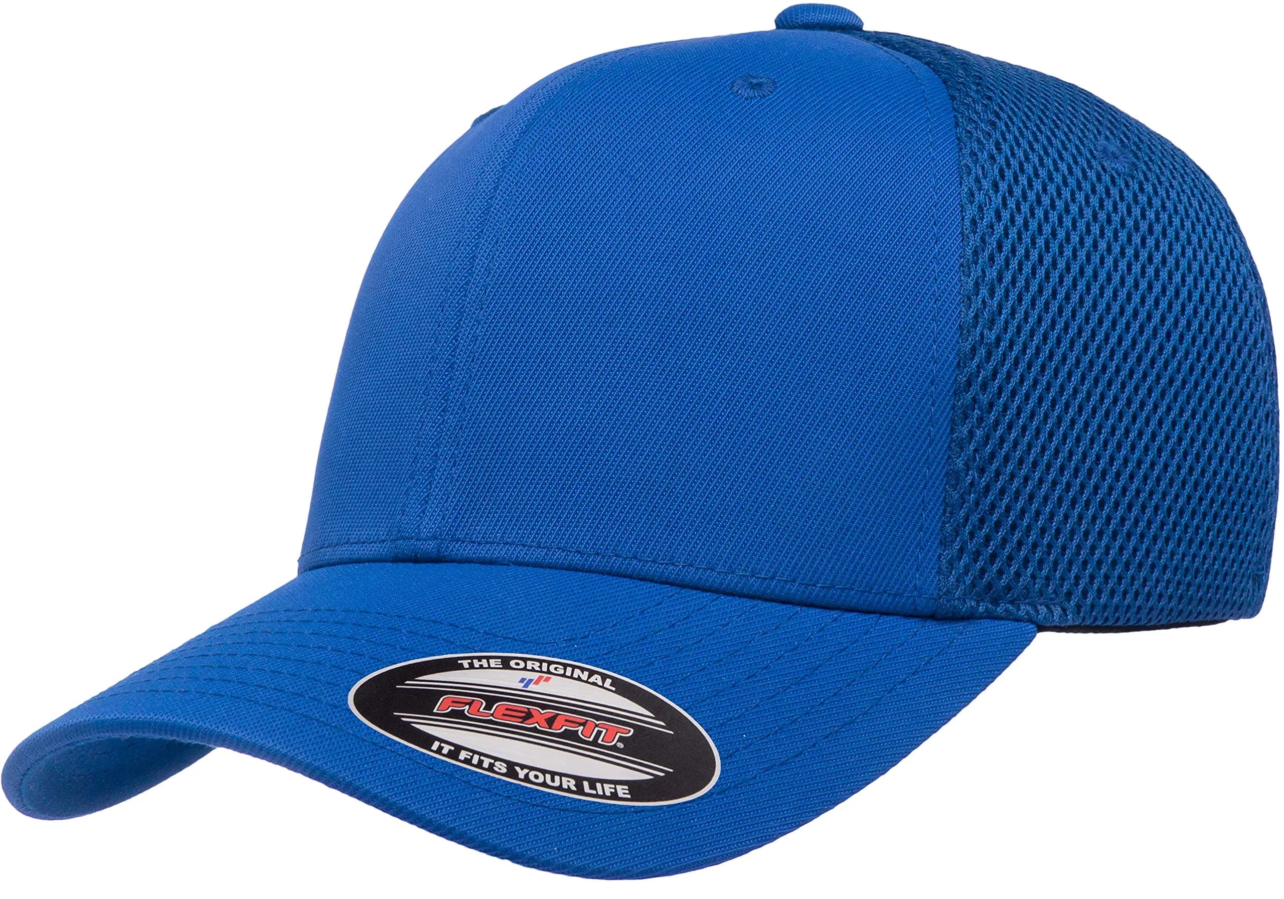 Flexfit Unisex Ultrafibre Airmesh Fitted Trucker Hat, Royal Blue, Large-X-Large | Breathable Comfort & Sun Protection - main product image