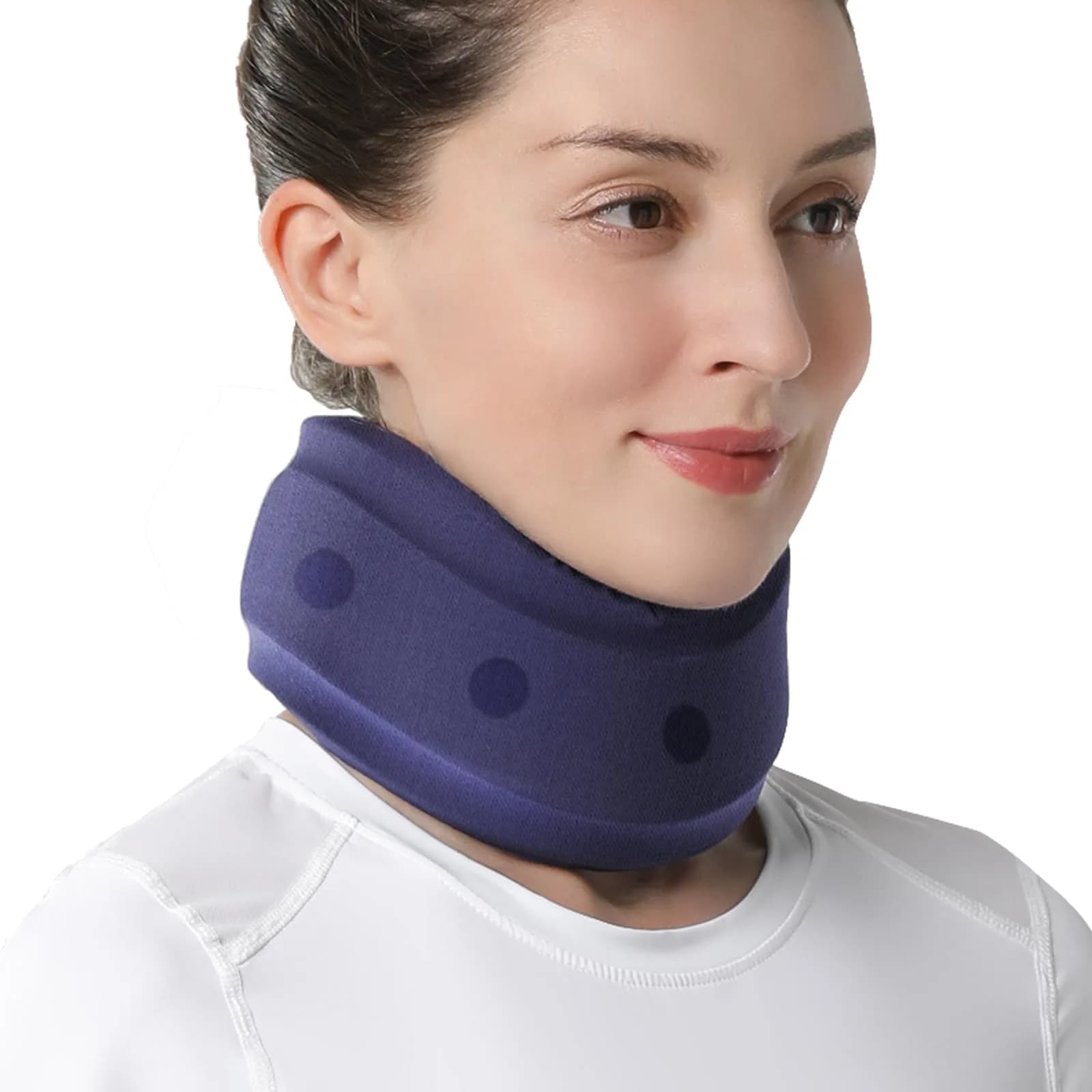 Velpeau Enhanced Blue Cervical Collar Neck Brace Medium 3" (7.6cm) | Neck Pain Support for Sleeping