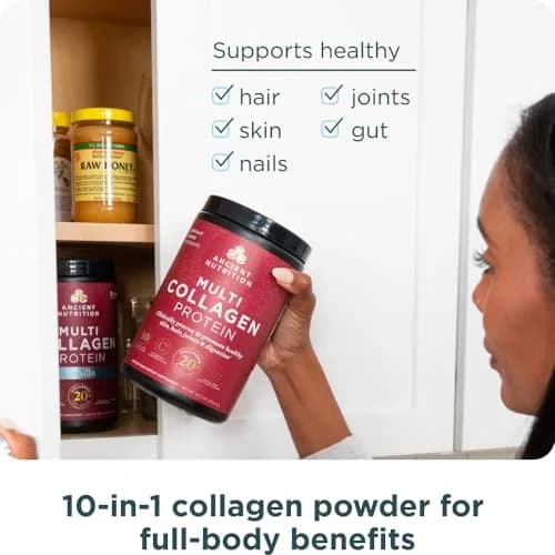 Ancient Nutrition Multi Collagen Powder Unflavored 24 Servings | Supports Skin, Nails, Gut Health thumbnail 6