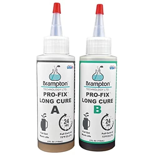 Brampton PRO-FIX Long Cure Golf Epoxy 8 oz (237 ml) | Extra Strength & Durability for All Golf Shafts, Heads, Drivers, Putters, Irons thumbnail 1
