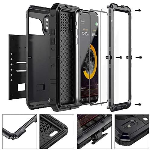 Beasyjoy Heavy Duty Metal Case for iPhone X/XS (5.8 inch) | Full Body Protection with Built-in Screen thumbnail 5