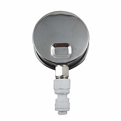 PureSec Water Pressure Gauge Oil Filled Stainless-Steel 2-1/2" Dial Size Dual-Scale with 1/4" Lower Mount for RO System (0-1kg(MPa)/0-150psi) | Quiet, Durable, Accurate thumbnail 3