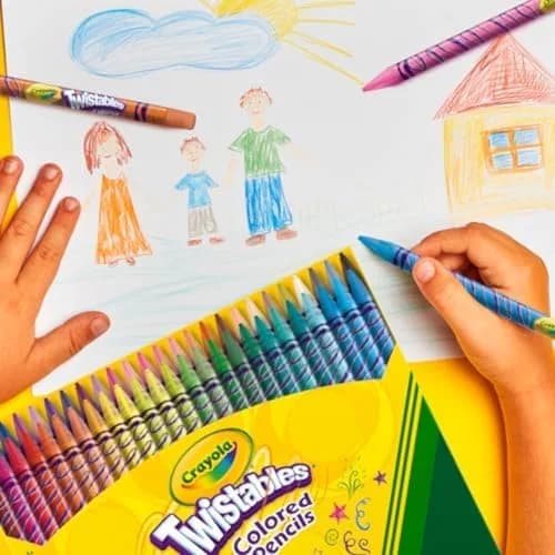 Crayola Twistables Colored Pencil Set (50ct) | No Sharpen Colored Pencils for Kids & Adults, Vibrant & Portable (4+) thumbnail 5
