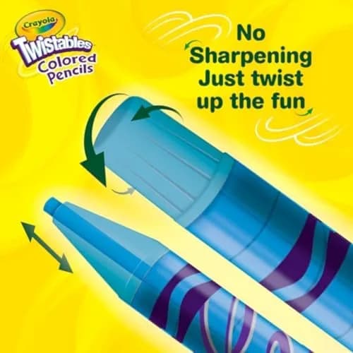 Crayola Twistables Colored Pencil Set (50ct) | No Sharpen Colored Pencils for Kids & Adults, Vibrant & Portable (4+) thumbnail 3