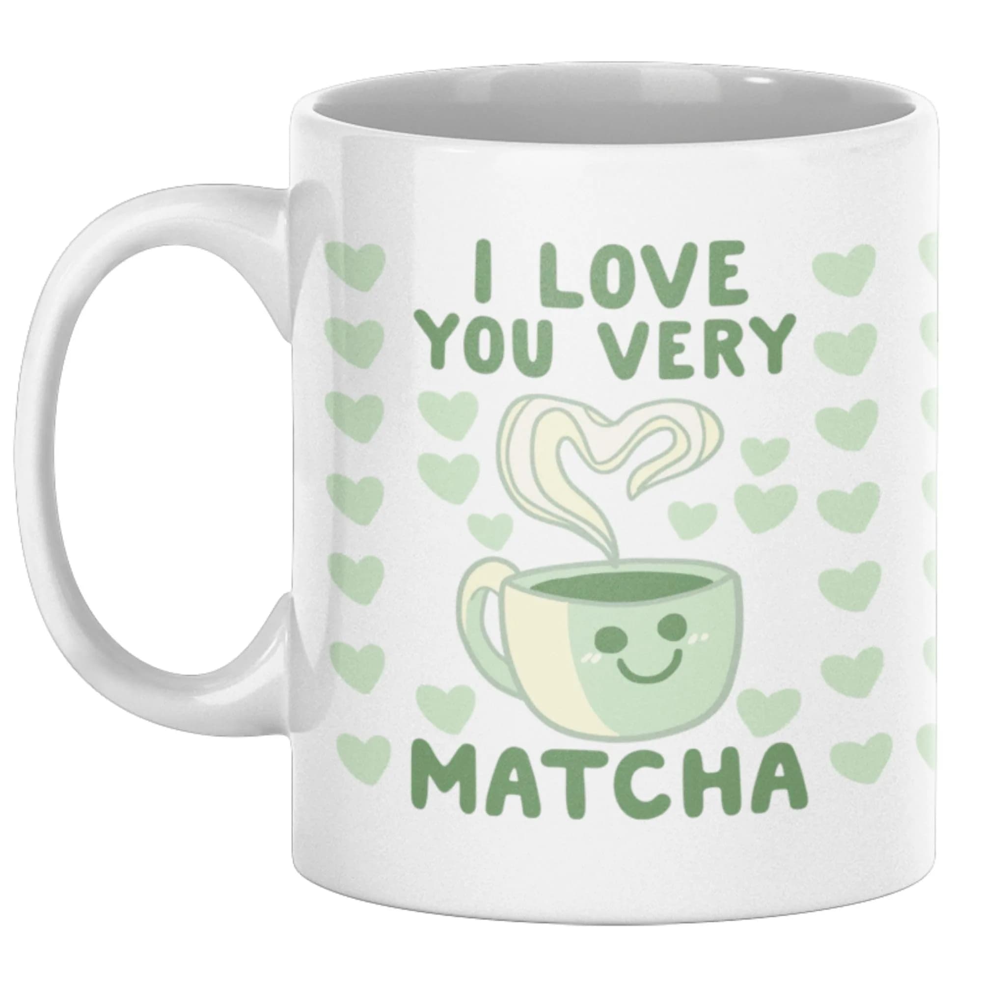 LookHUMAN Heart Coffee Mug - Unique 11oz Ceramic Mug for Matcha & Coffee Lovers, Dishwasher Safe - main product image