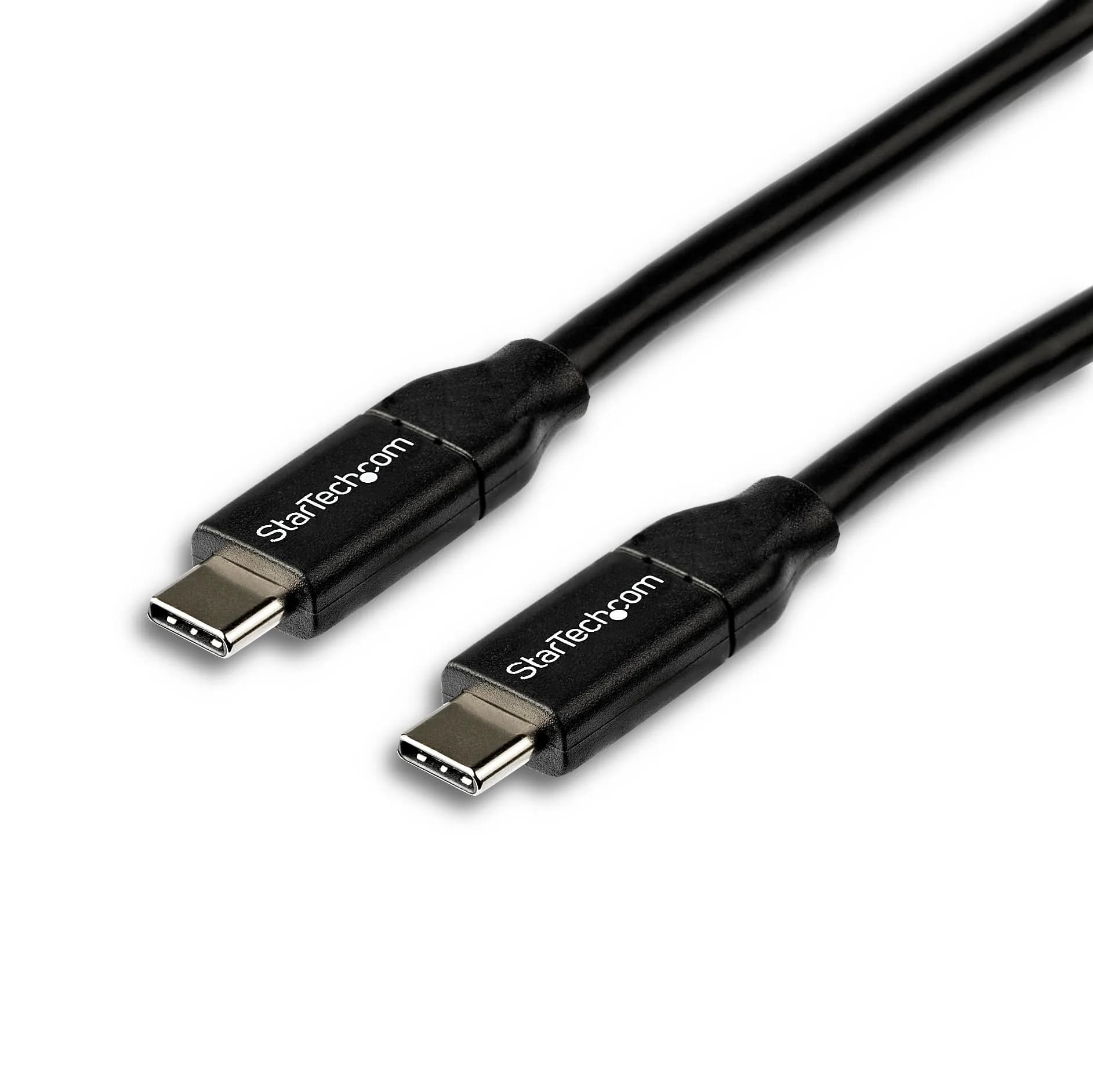 StarTech.com USB-C to USB-C Charging Cable 15.6cm (1.5ft) | 100W PD, USB-IF Certified — Black