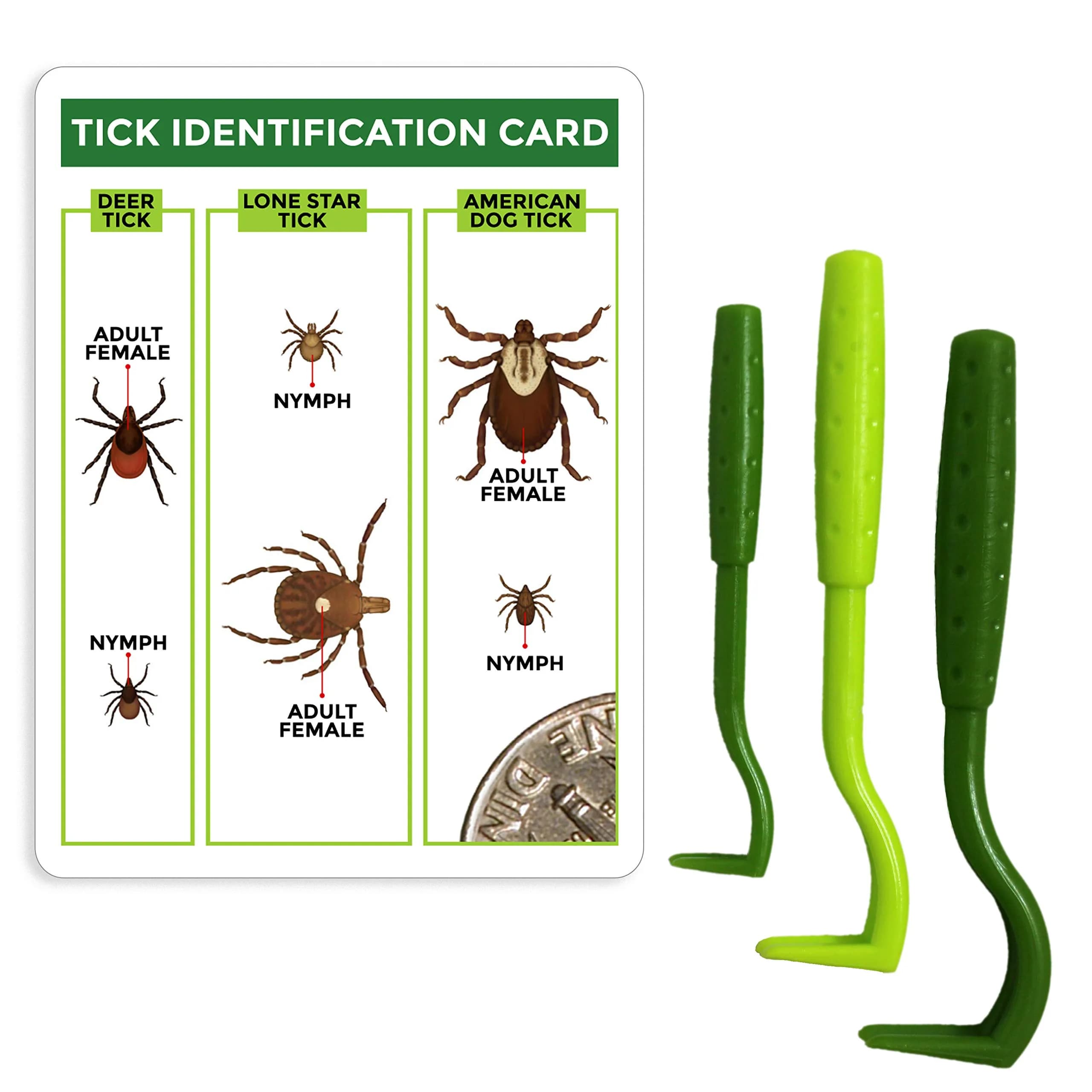 TickCheck Tick Remover Value 3 Pack with ID Card | Easy Tick Removal for Humans, Dogs, Cats & Pets