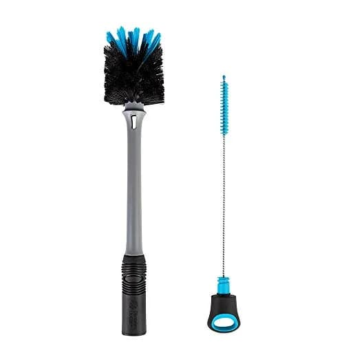 BlenderBottle 2-in-1 Bottle & Straw Cleaning Brush | Firm Bristles & Mini Straw Brush | Non-Slip Grip thumbnail 1