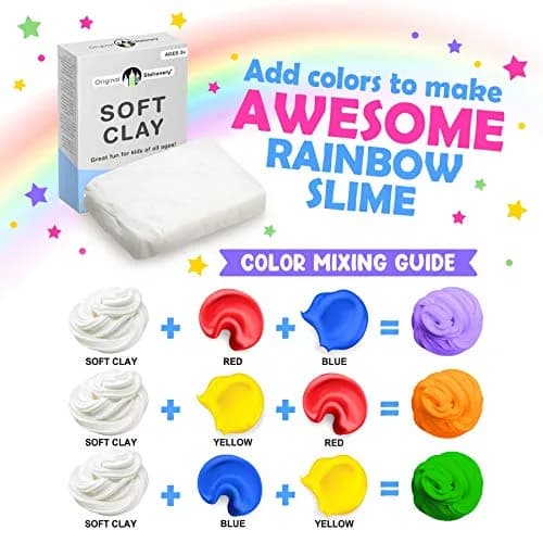 Original Stationery Soft Clay for Slime 230 g (8.1 oz) | White Air-Dry Modeling Compound for Butter Slime thumbnail 5