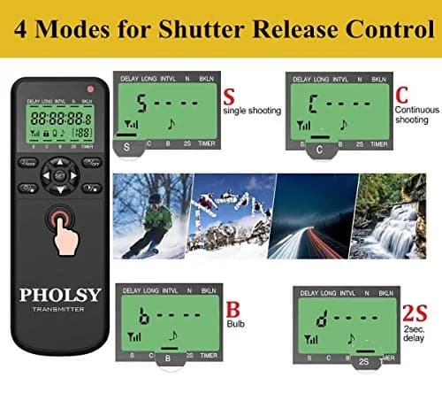 PHOLSY Timer Shutter Remote Control for Fuji | Wireless & Timer Trigger with Intervalometer thumbnail 2