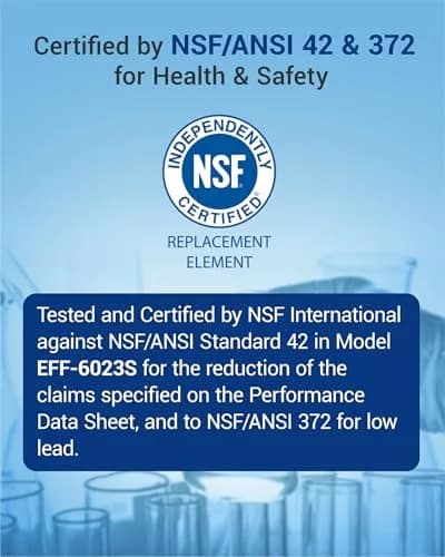 AQUA CREST GSWF Refrigerator Water Filter 3 Pack | NSF 42 Certified for Chlorine & Odor Reduction thumbnail 3