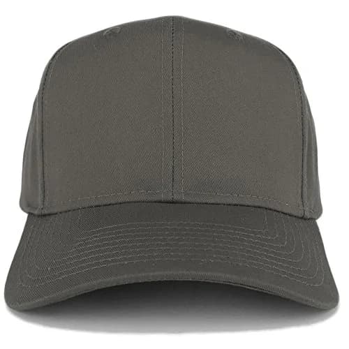 Armycrew XXL Oversize High Crown Baseball Cap - Charcoal Grey | Deep Crown Fit for 2XL-3XL thumbnail 2