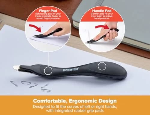 Bostitch Office Easy Staple Remover 3-Pack (Black) | Magnetic Tip & Push-Style Mechanism thumbnail 2