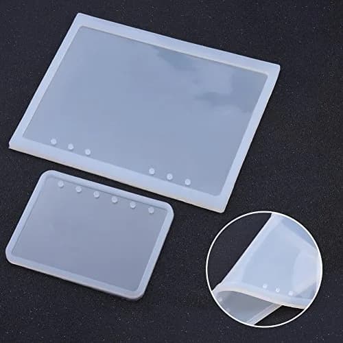 Hilitand Silicone Resin Art Decortive Notebook Cover Set | DIY Crystal & Dried Flower Design (21.6x16cm & 13.4x9.8cm) thumbnail 6