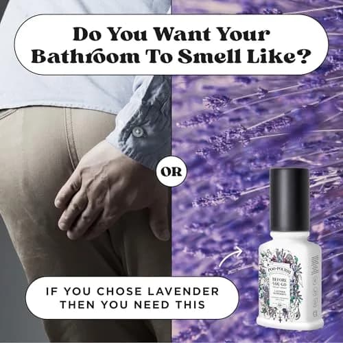 Poo-Pourri Before-You-Go Toilet Spray Lavender Peppermint 59ml (2 Fl Oz) | Funk Lock Technology for Odor Control thumbnail 5