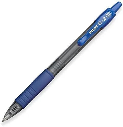 Pilot G2 pens retractable Gel Roller ballpoint Bold pt 1.0mm | Black & Blue Bundle, 6 Count thumbnail 5