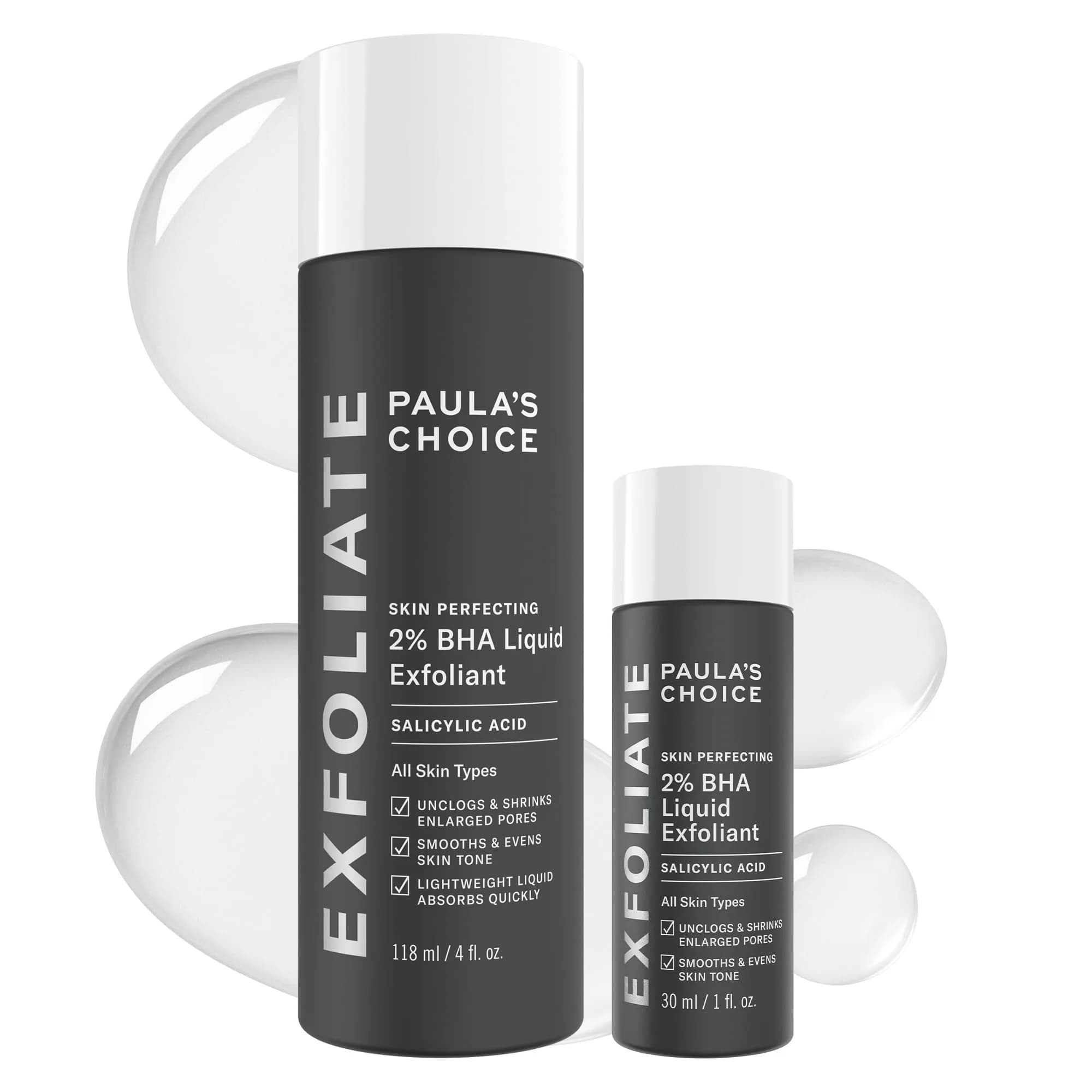 Paula's Choice SKIN PERFECTING 2% BHA Liquid Exfoliant 150ml (5 Fl Oz) | Gentle Non-Abrasive Leave-On Exfoliant for Pores & Blackheads